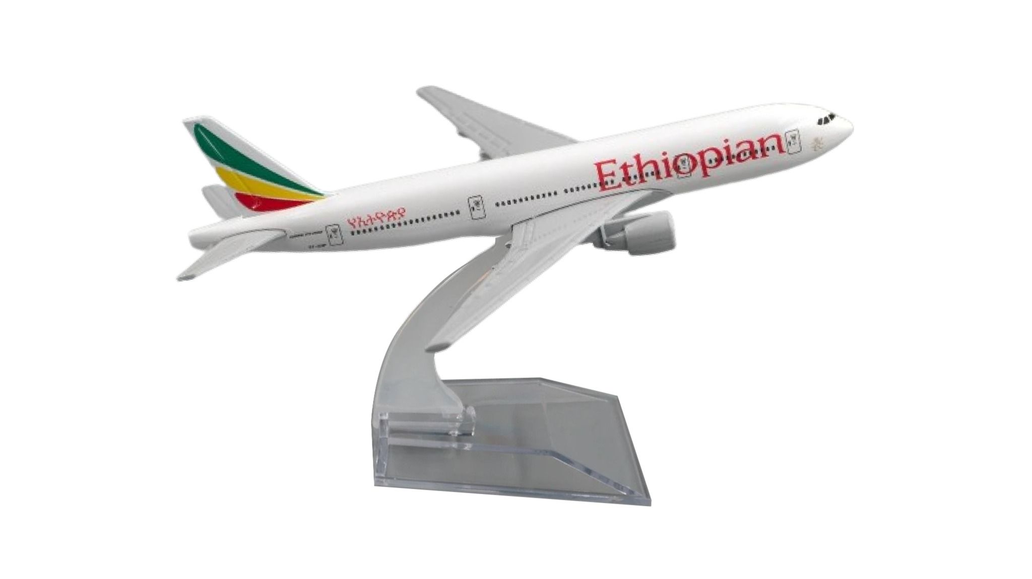 Mô hình máy bay Ethiopian Airlines Boeing B777-300 kích thước 16cm MB16203