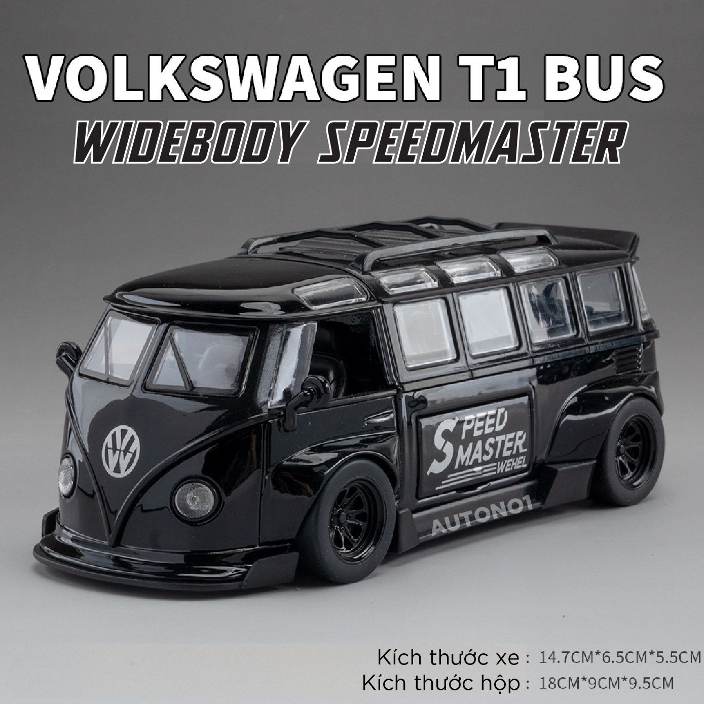 Mô hình xe VolkWagen T1 Bus Widebody tỉ lệ 1:32 Alloy Model OT465