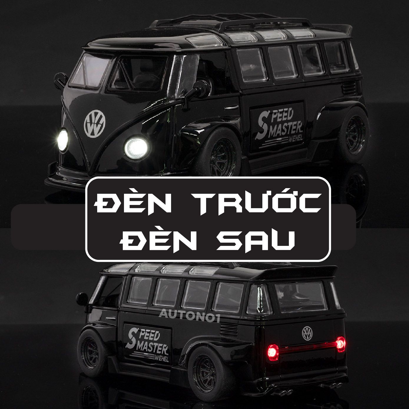Mô hình xe VolkWagen T1 Bus Widebody tỉ lệ 1:32 Alloy Model OT465