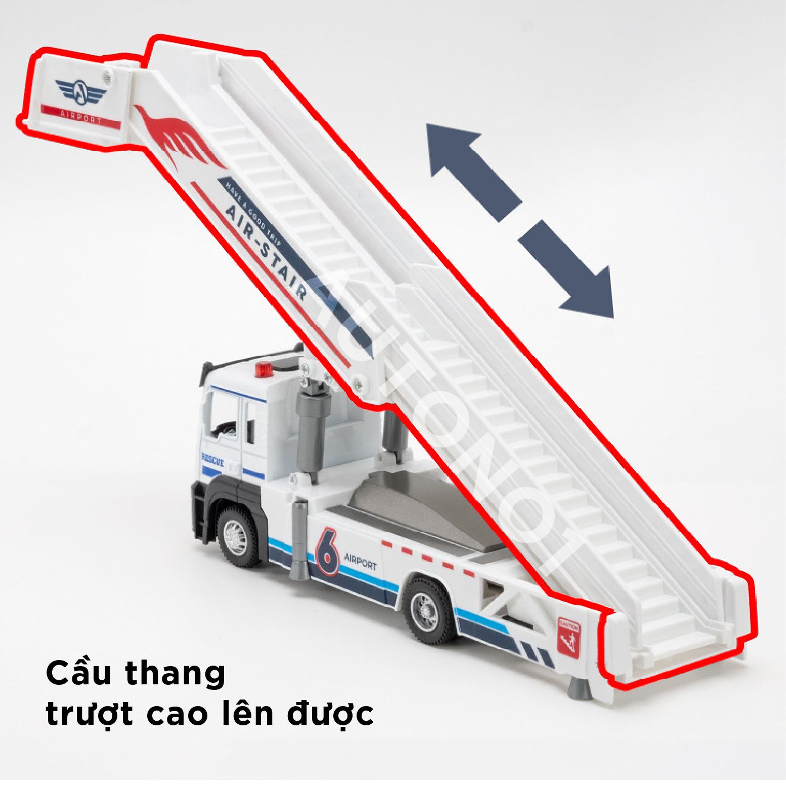 Mô hình xe thang trượt sân bay có âm thanh - đèn tỉ lệ 1:32 Ty model OT488