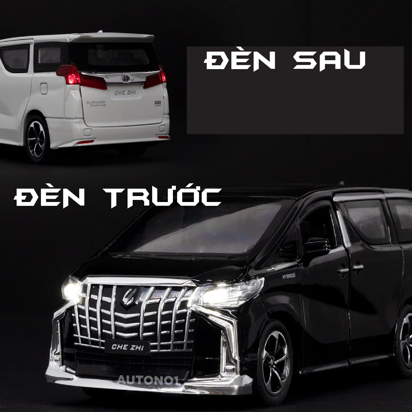 Mô hình xe Toyota Alphard 2022 full open tỉ lệ 1:32 Chezhi OT464