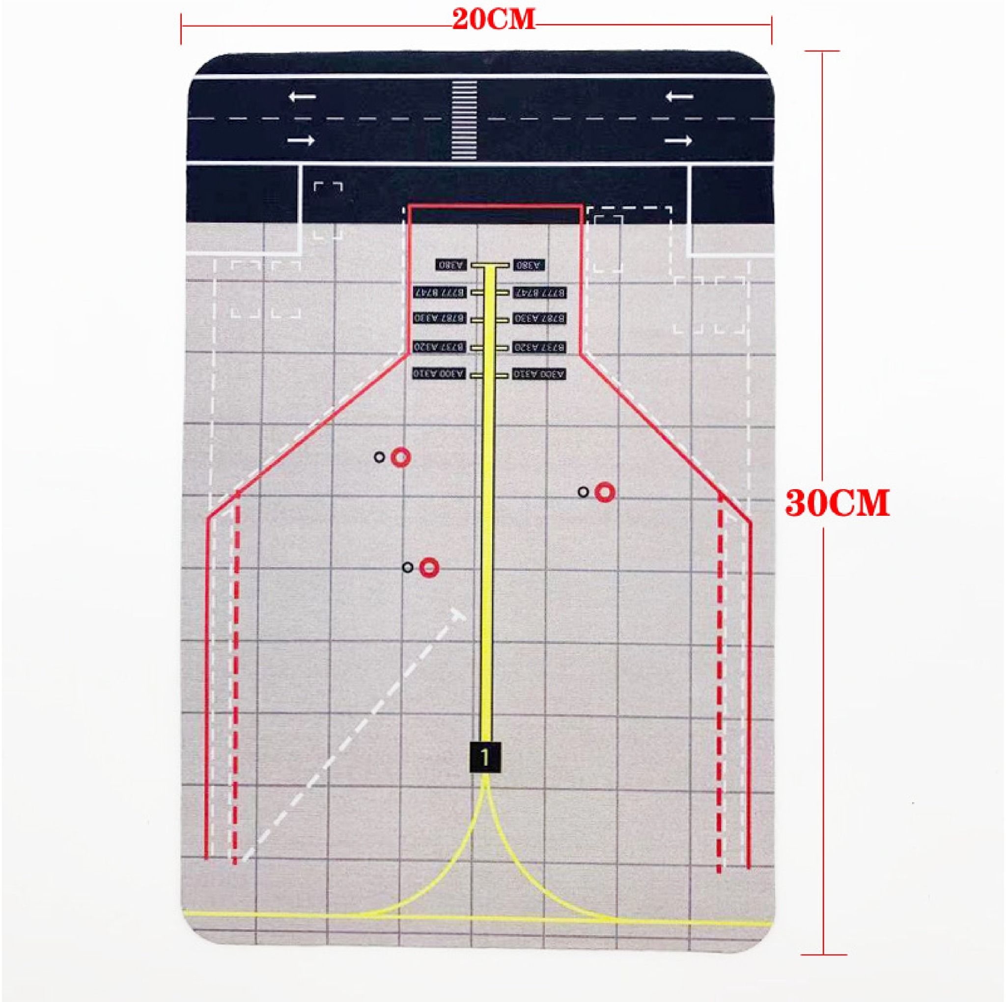  Miếng lót chuột hình diorama sân bay cho mô hình máy bay 20cm kích thước 20x30cm Autono1 PK433 