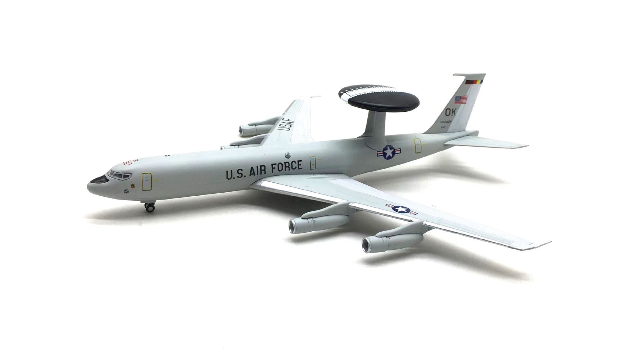 Máy bay quân sự trinh sát phòng không Boeing E-3 Sentry AWACS USAF tỉ lệ 1:200 Ns Model MBQS049