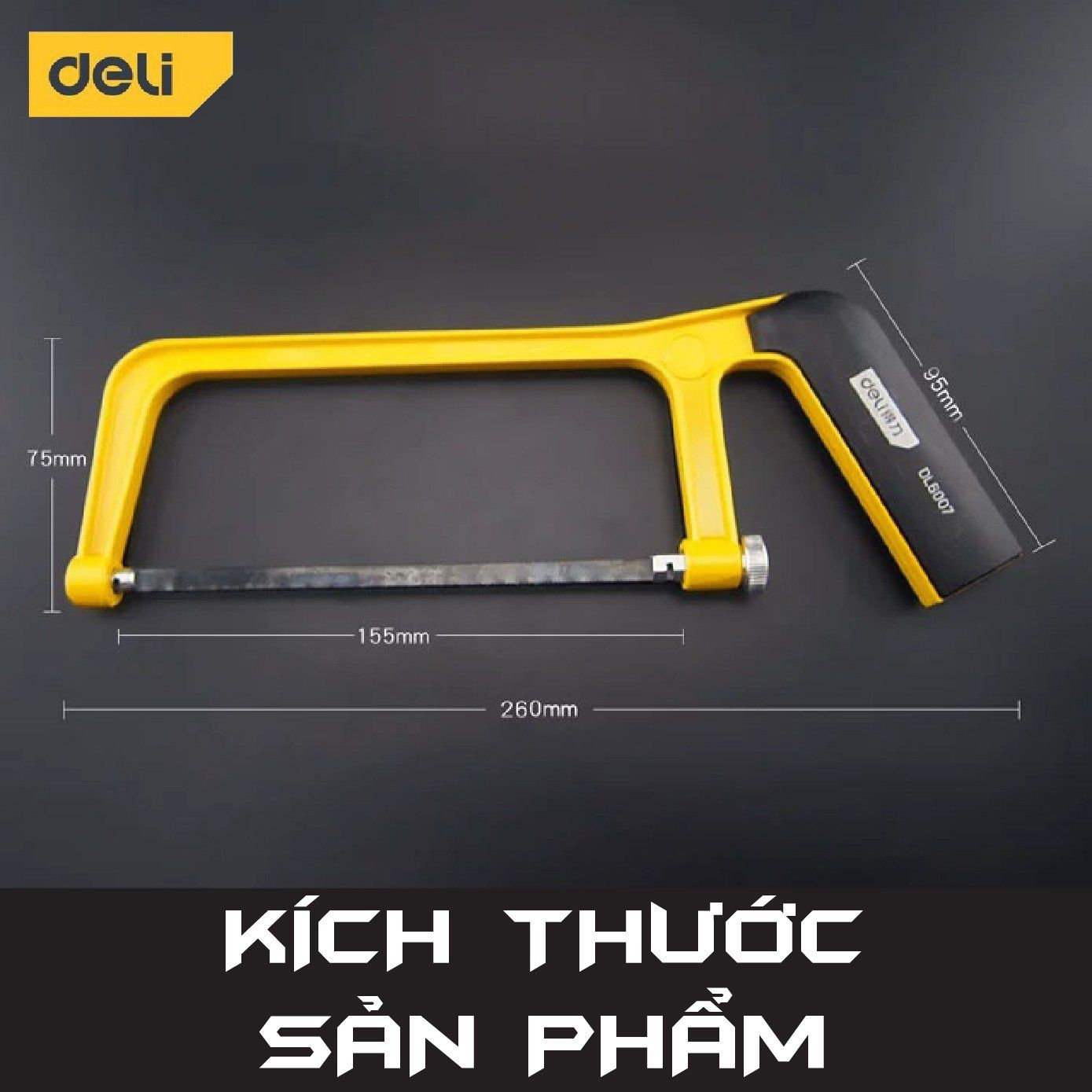 Phụ kiện khung cưa cầm tay mini 6 inch chống trơn trượt Deli PK447