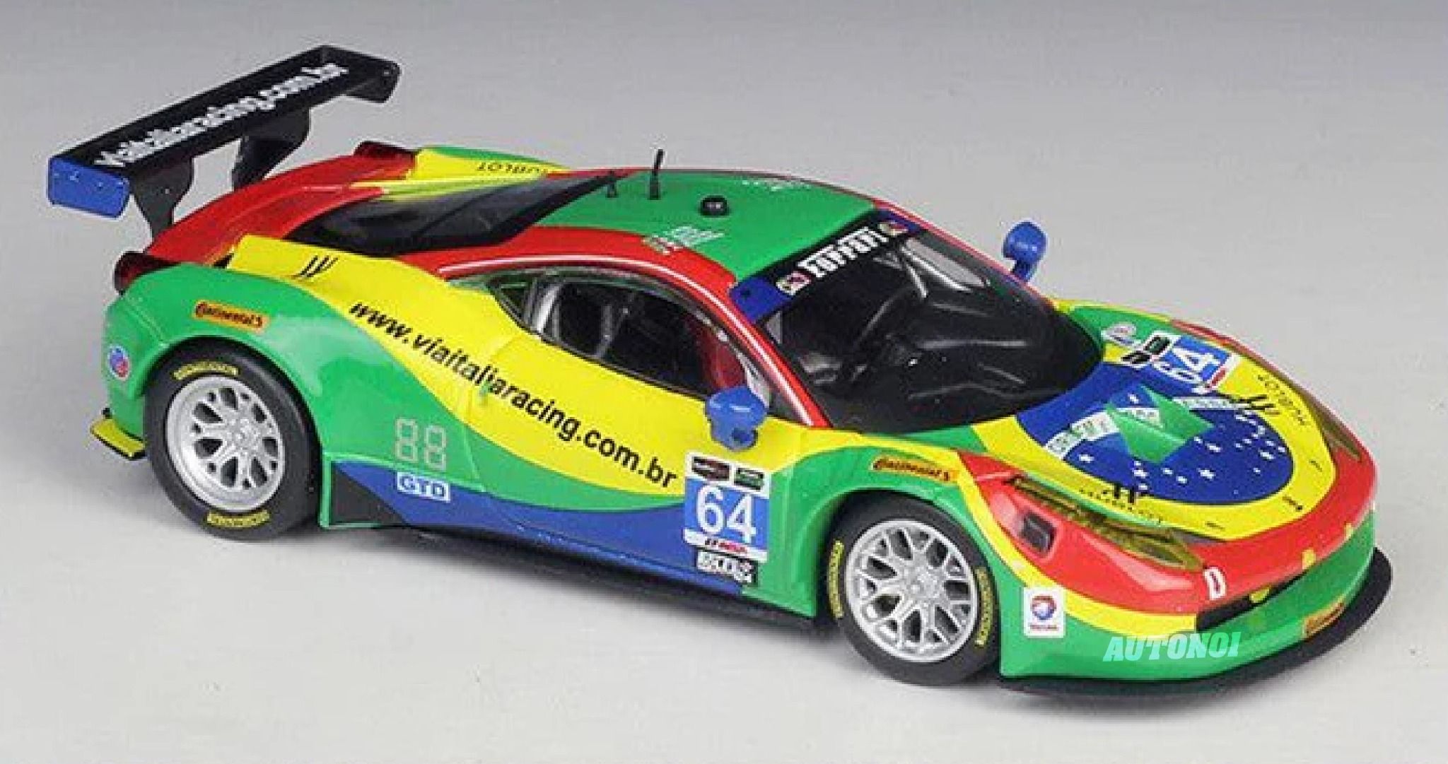 Mô hình xe Ferrari 458 Italia GT3 2015 hộp mica tỉ lệ 1:43 Bburago OT43005