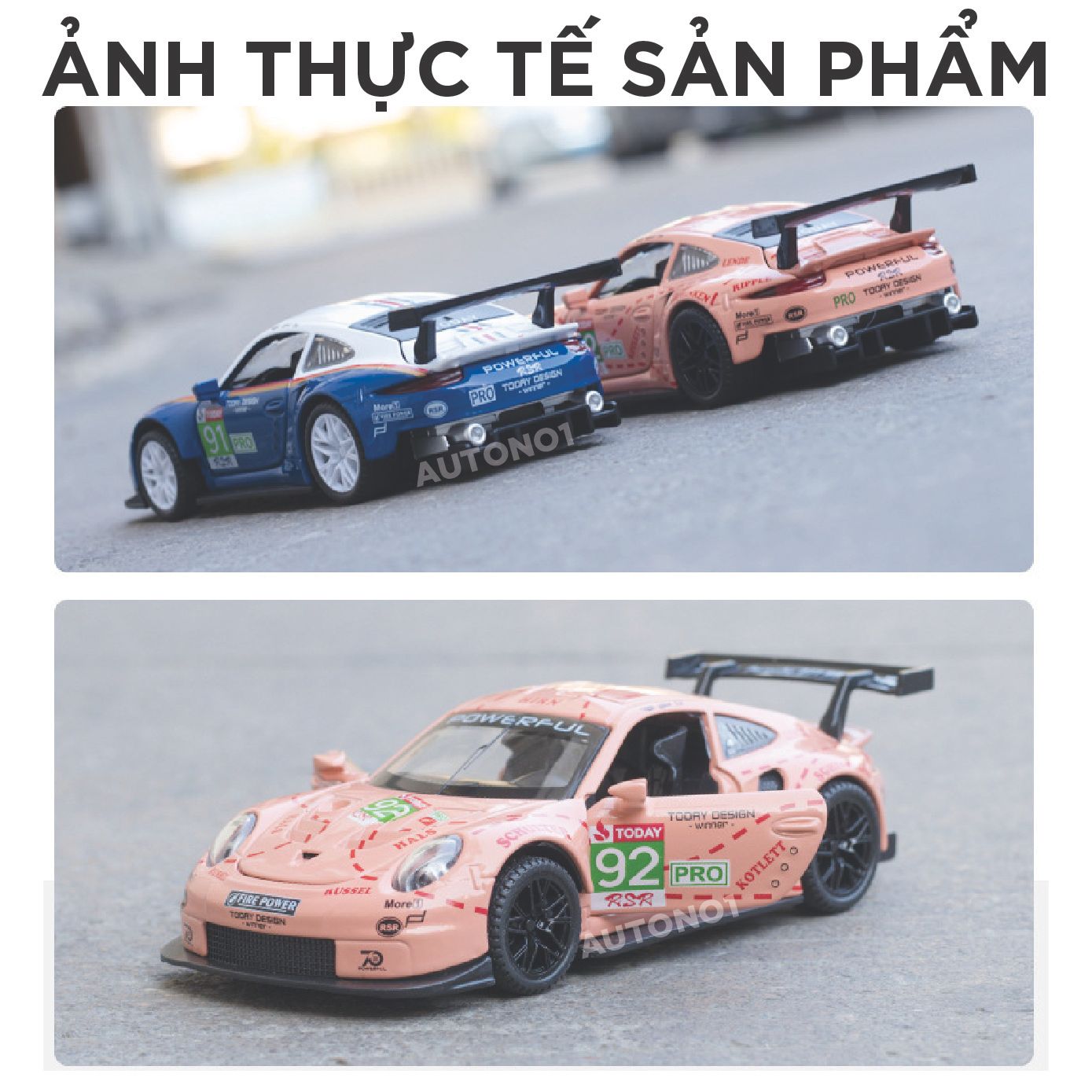 Mô hình xe Porsche 911 RSR tỉ lệ 1:32 Alloy Model OT423