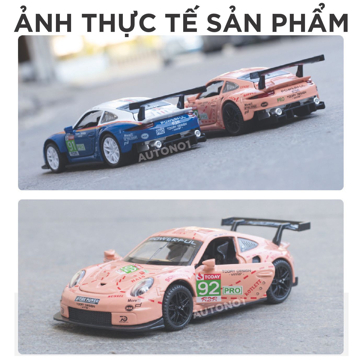  Mô hình xe Porsche 911 RSR tỉ lệ 1:32 Alloy Model OT423 