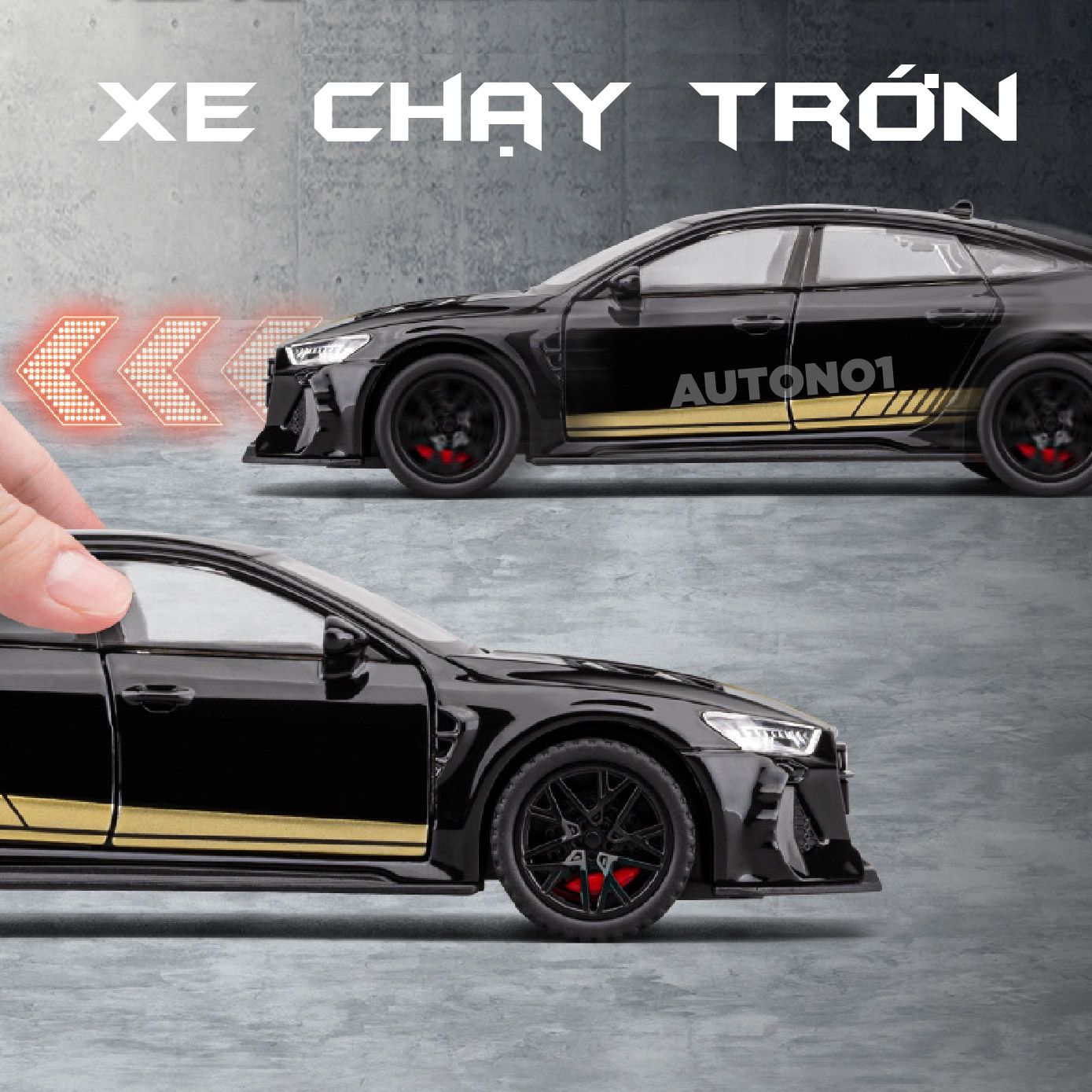 Mô hình xe xe Audi RS7 full open - full kính - có đèn - âm thanh tỉ lệ 1:32 Alloy Model OT481