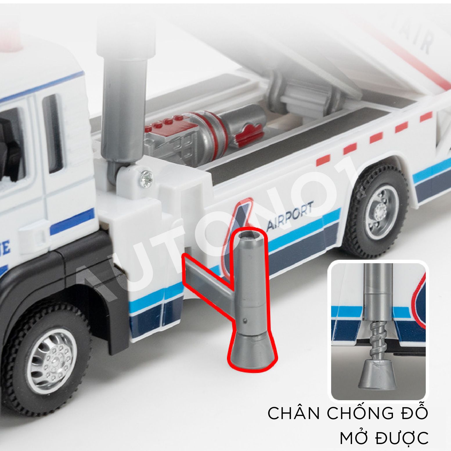 Mô hình xe thang trượt sân bay có âm thanh - đèn tỉ lệ 1:32 Ty model OT488