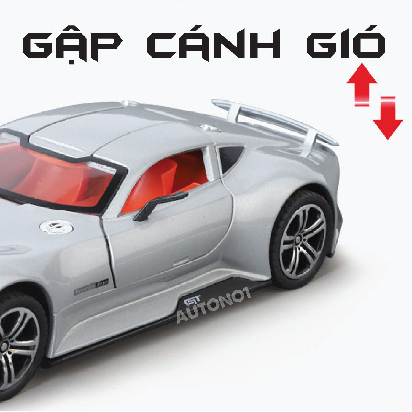Mô hình xe Mercedes-Benz AMG Vision GT full open - có đèn - âm thanh tỉ lệ 1:24 Alloy Model OT534