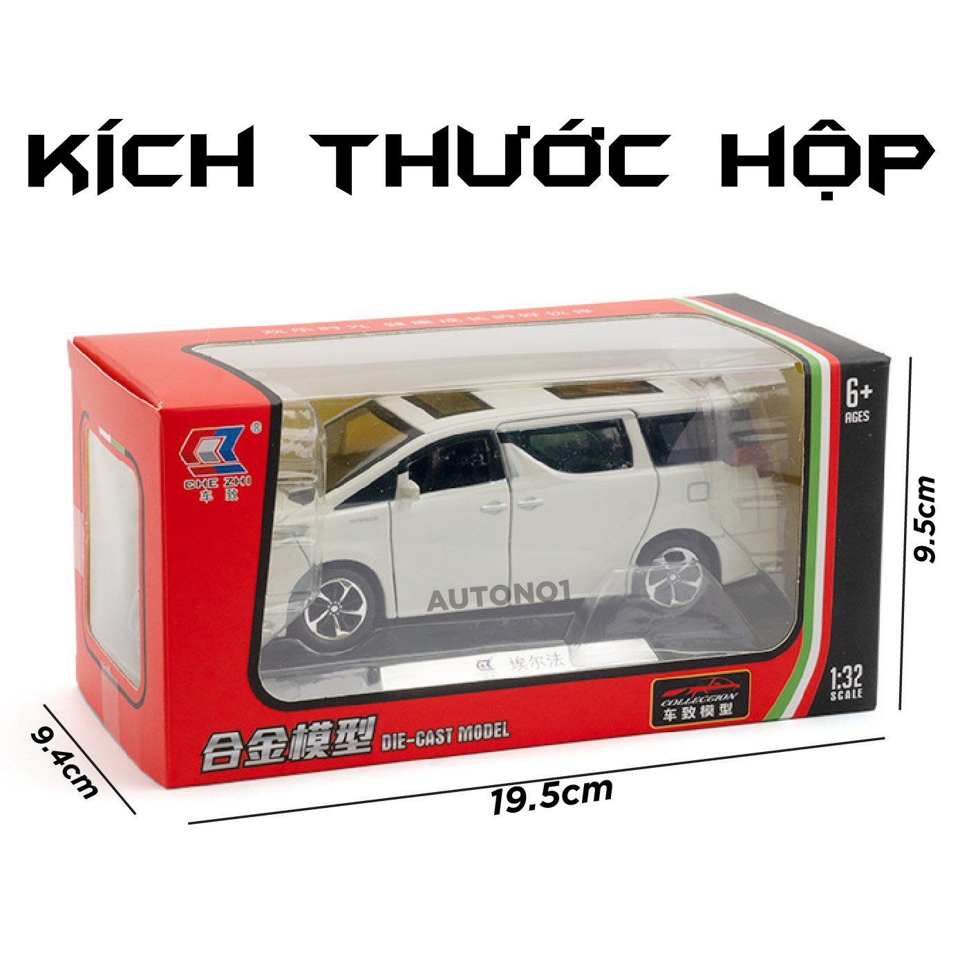 Mô hình xe Toyota Alphard 2022 full open tỉ lệ 1:32 Chezhi OT464