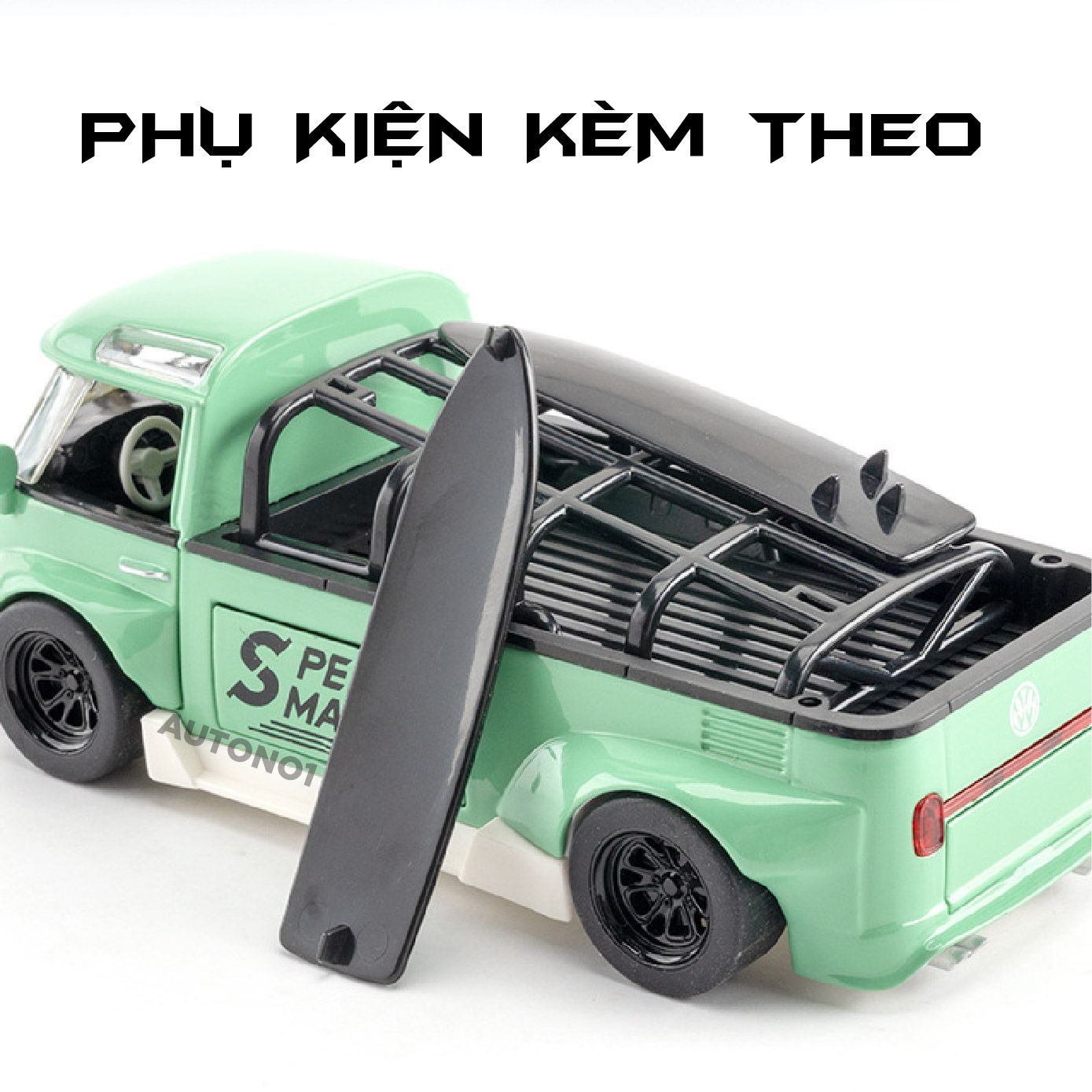 Mô hình xe VolkWagen T1 Bus Widebody tỉ lệ 1:32 Alloy Model OT465
