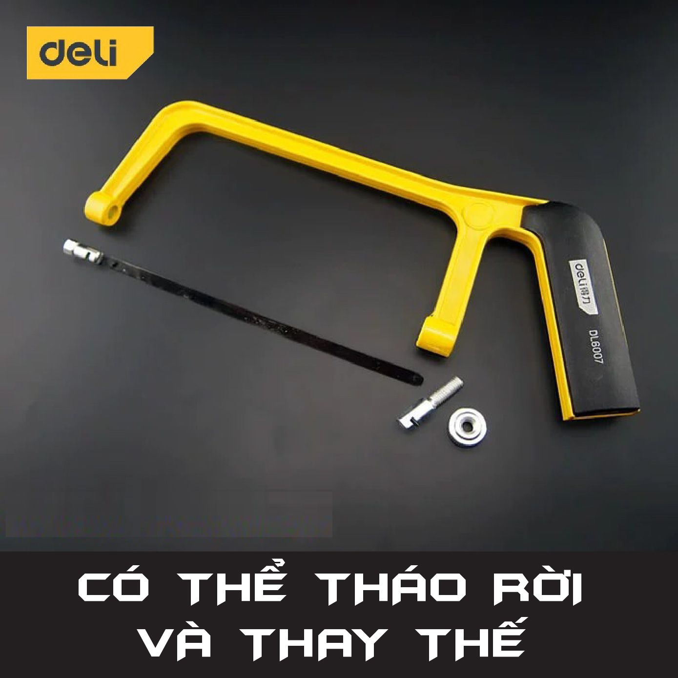 Phụ kiện khung cưa cầm tay mini 6 inch chống trơn trượt Deli PK447