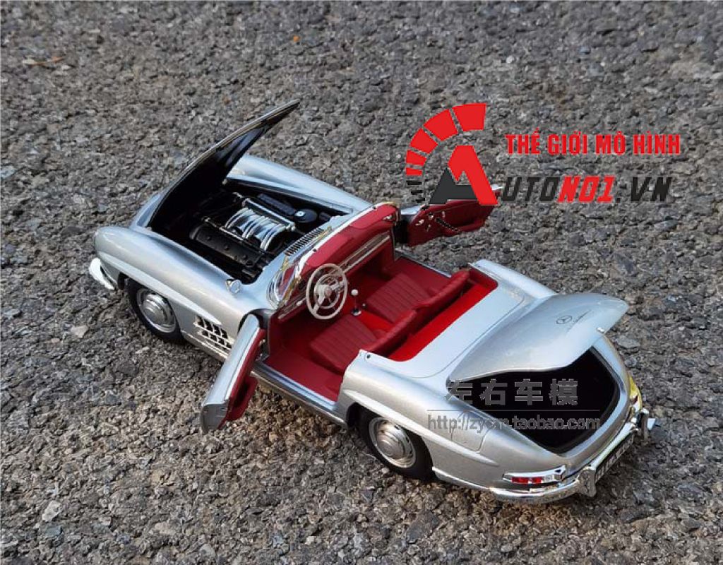 MÔ HÌNH XE MERCEDES BENZ 300SL 1954 SILVER 1:18 NOREV 8026