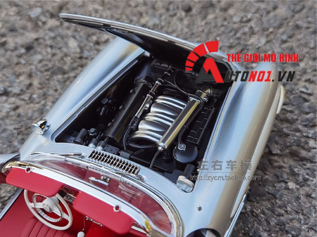 MÔ HÌNH XE MERCEDES BENZ 300SL 1954 SILVER 1:18 NOREV 8026