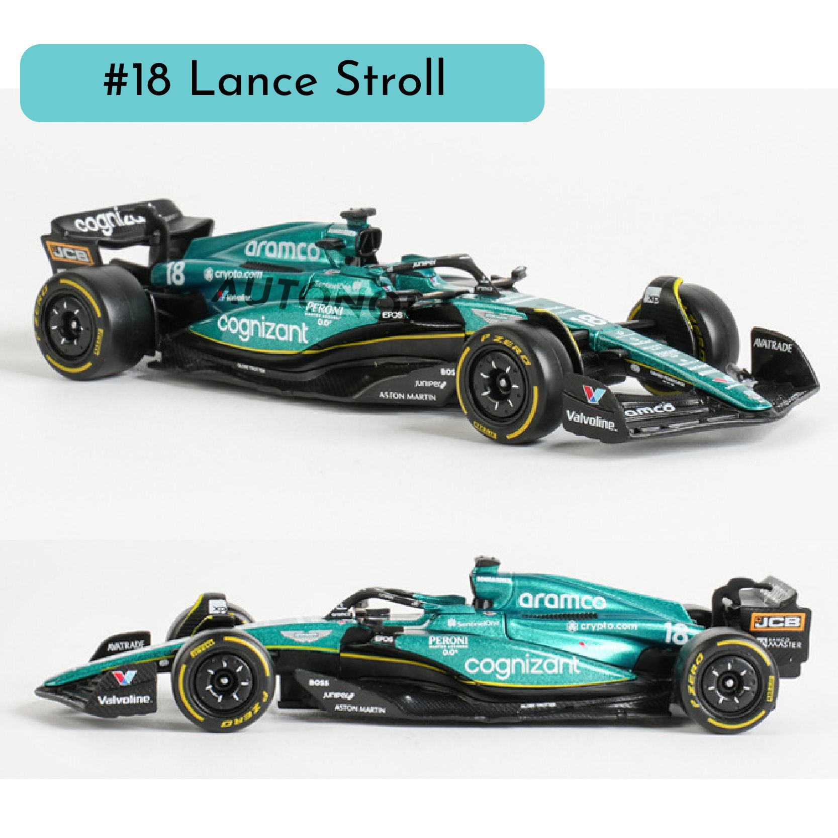 Mô hình xe đua F1 Formula Aston Martin 2023 AMR23 tỉ lệ 1:43 Bburago OT43003 18-38190