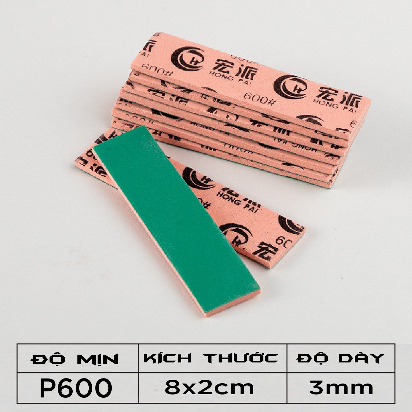 Set 9 miếng mút nhám đánh bóng mô hình cắt sẵn 3mm P400-P2000 PK448