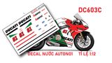  Decal nước độ Ducati Panigale V4S Italy tỉ lệ 1:12 Autono1 DC603c 