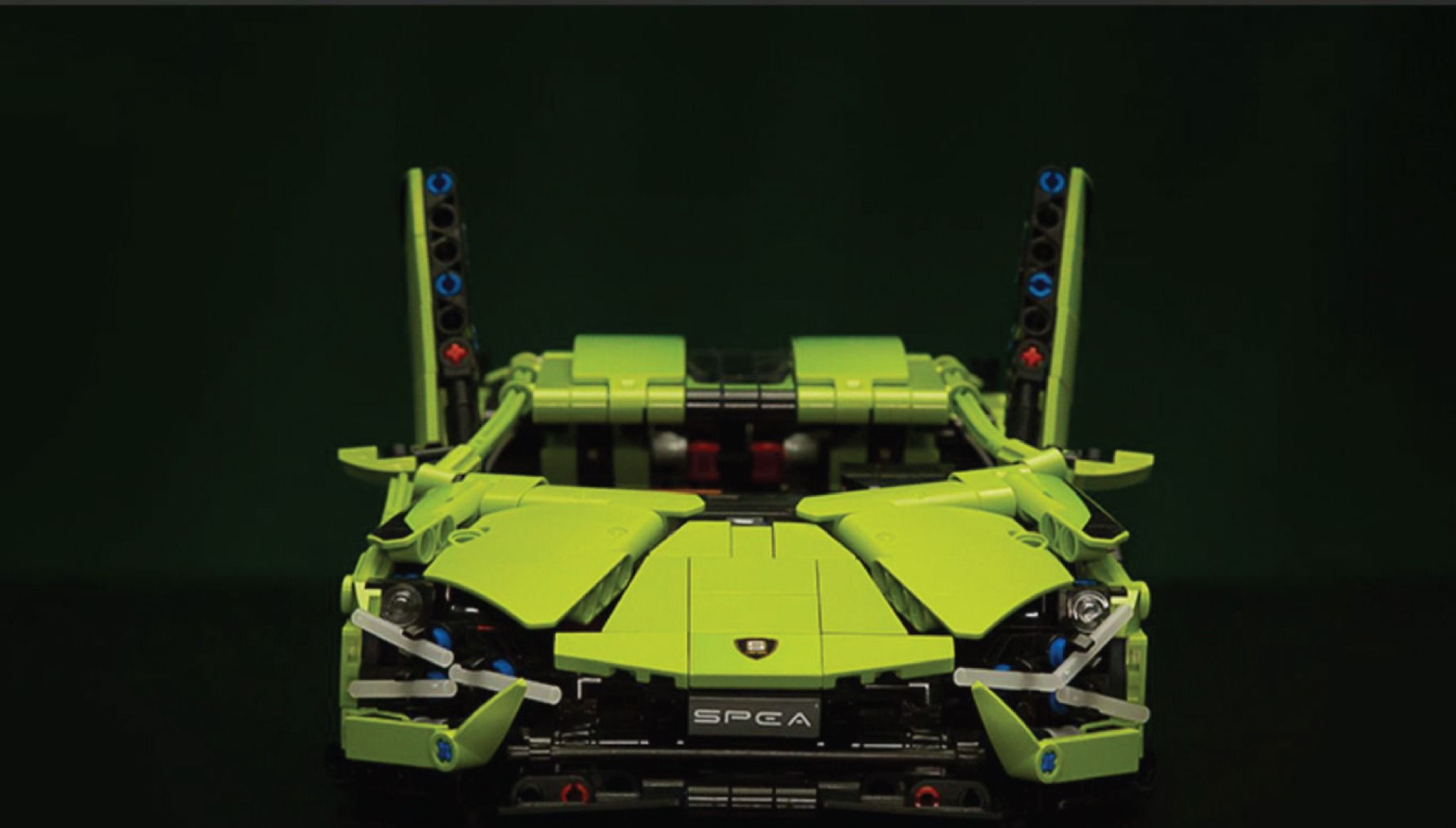  Mô hình xe ô tô lắp ghép Lamborghini Sian green 1250 pcs tỉ lệ 1:14 LG018 