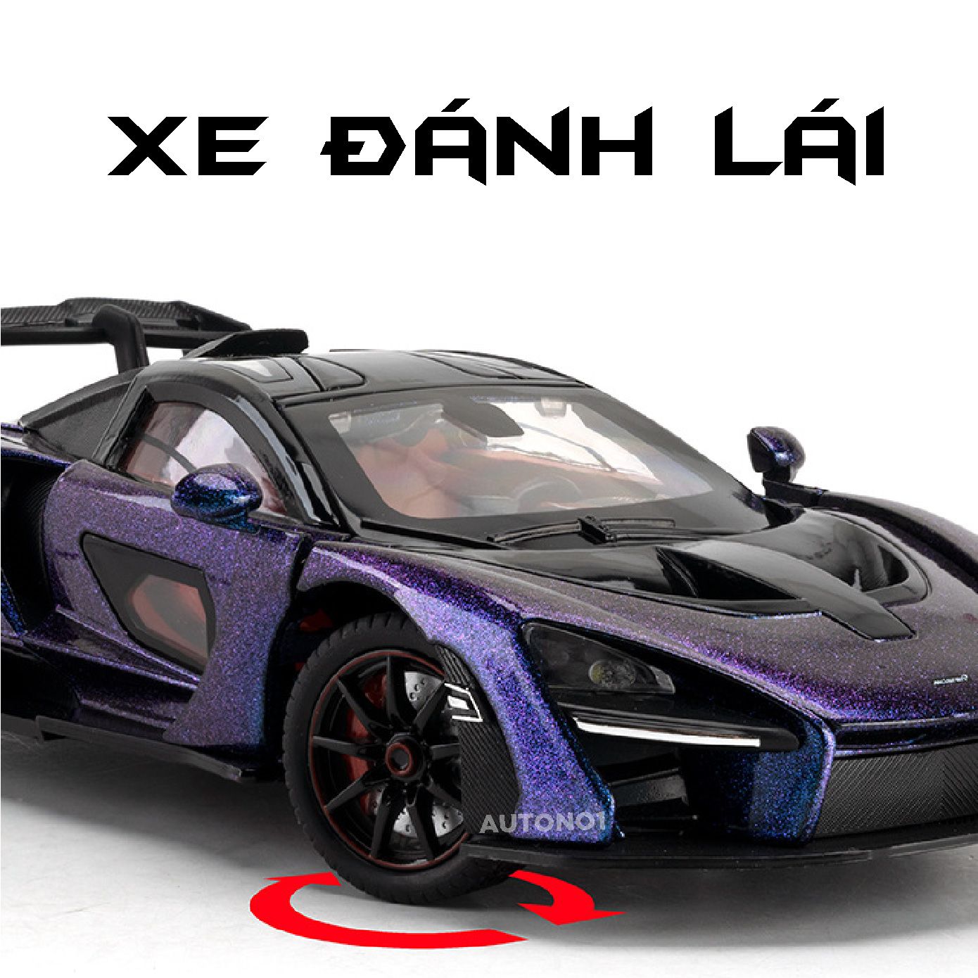 Mô hình xe McLaren Senna full open - có đèn - âm thanh tỉ lệ 1:24 Chezhi OT24045