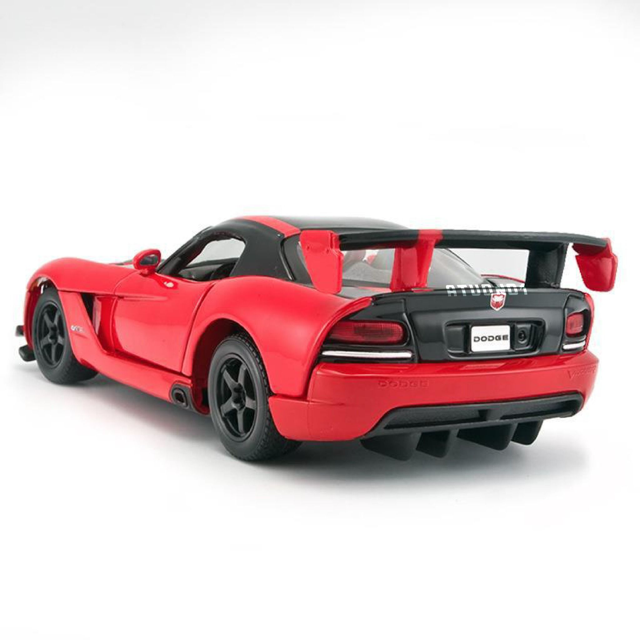 Mô hình xe Dodge Viper SRT10 Acr red black full open - đánh lái được tỉ lệ 1:24 Bburago OT591