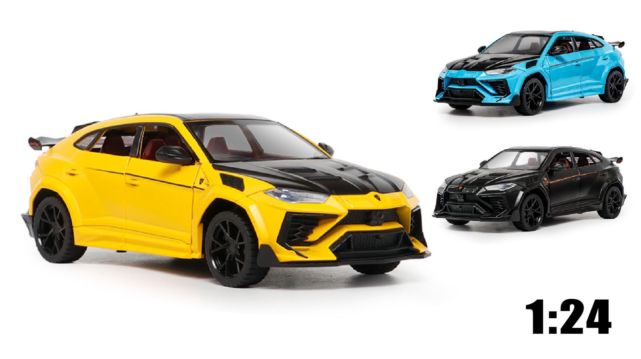 Mô hình xe Lamborghini Urus full open-có đèn-âm thanh tỉ lệ 1:24 Alloy Model OT518