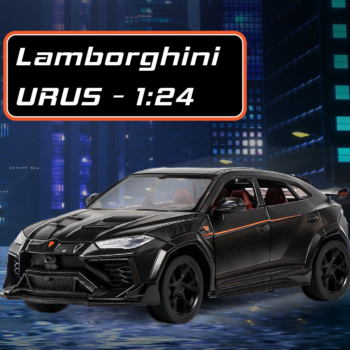 Mô hình xe Lamborghini Urus full open-có đèn-âm thanh tỉ lệ 1:24 Alloy Model OT518