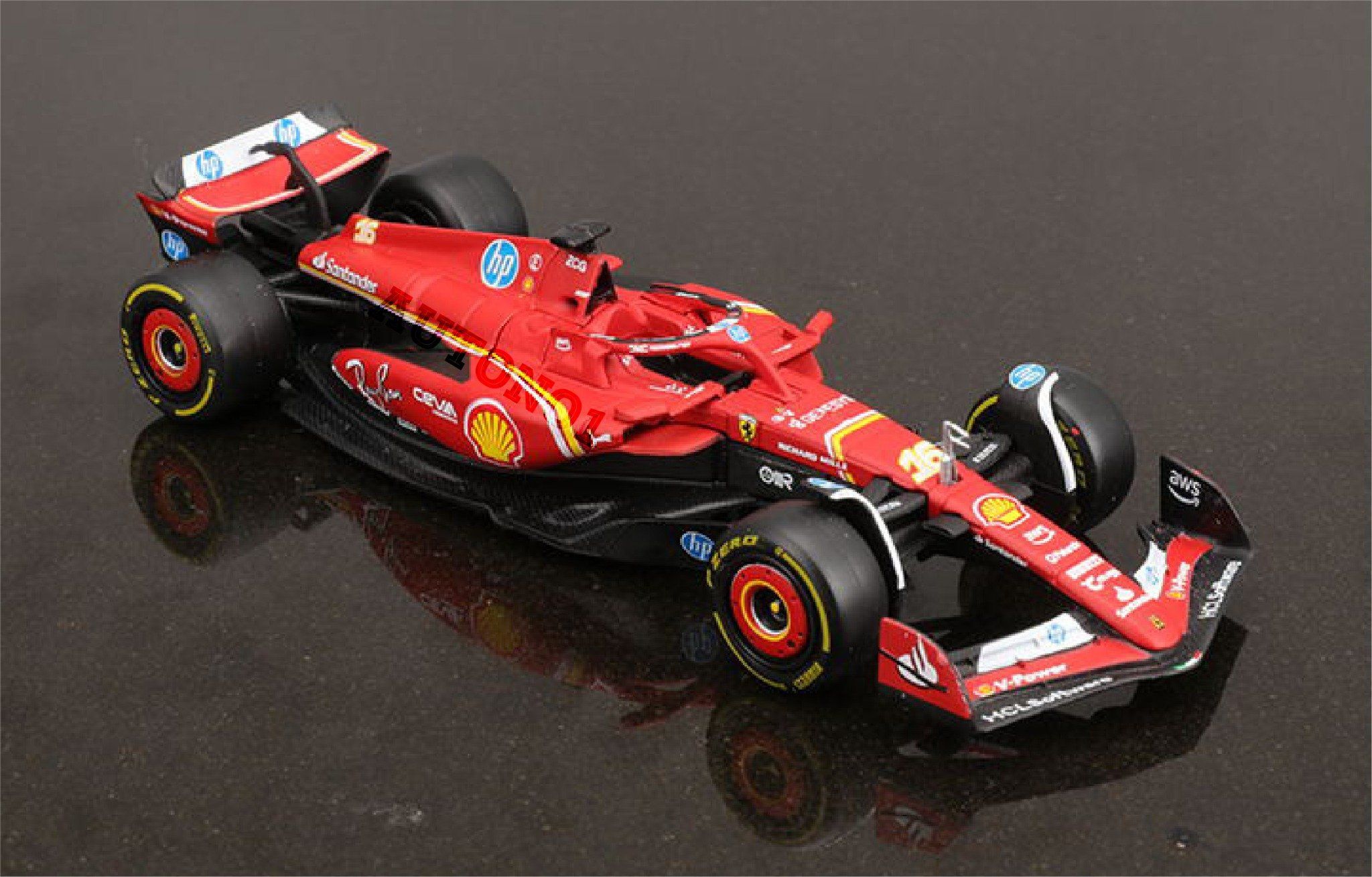 Mô hình xe đua F1 Ferrari Forrmlar SF24 tỉ lệ 1:43 Bburago OT43015