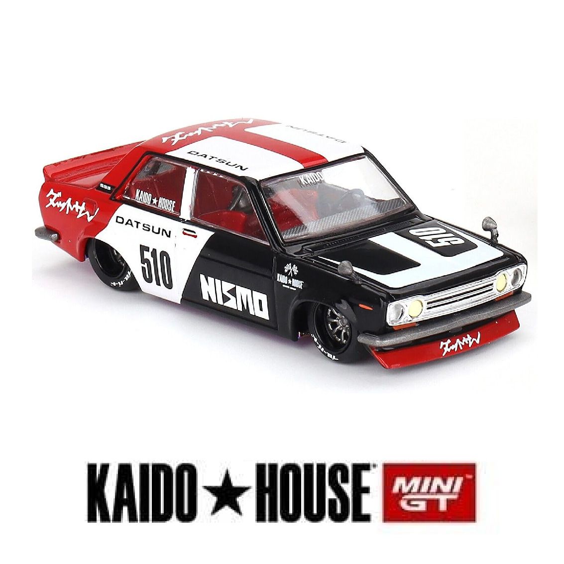 Mô hình xe Nissan Datsun Street 510 Racing V1 Nismo tỉ lệ 1:64 Kaido House KHMG102