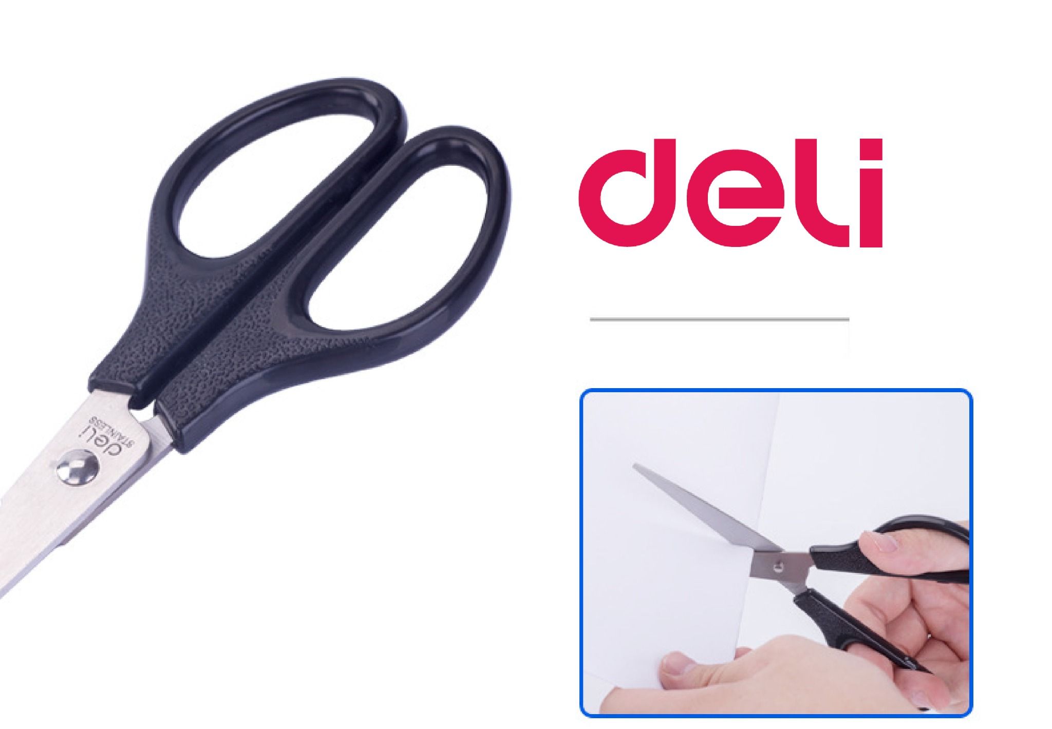 Dụng cụ kéo cắt decal - cắt giấy văn phòng phẩm Deli PK443