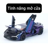  Mô hình Lamborghini Revuelto Hybrid có đèn kéo trớn mở full cửa 1:32 Alloy Model OT371 