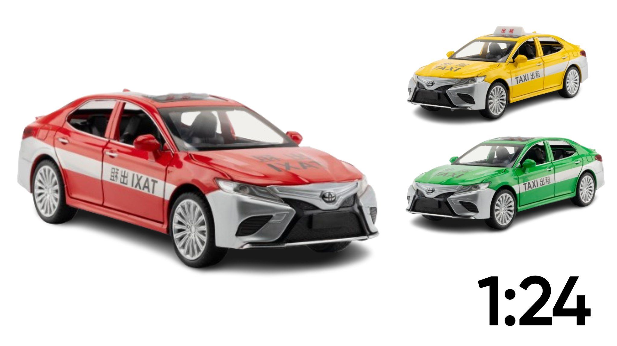  Mô hình xe Toyota Camry taxi tỉ lệ 1:24 CheZhi OT341 