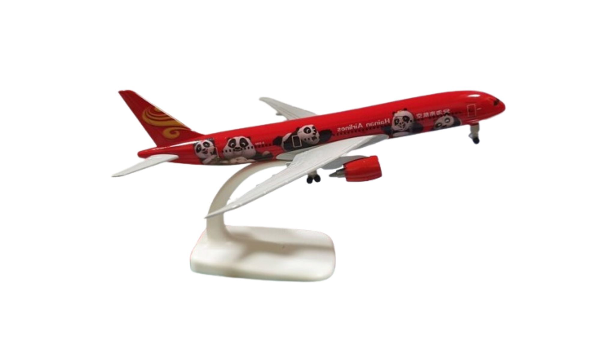 Mô hình máy bay Hainan Panda Boeing B787 red kích thước 20cm MB20091