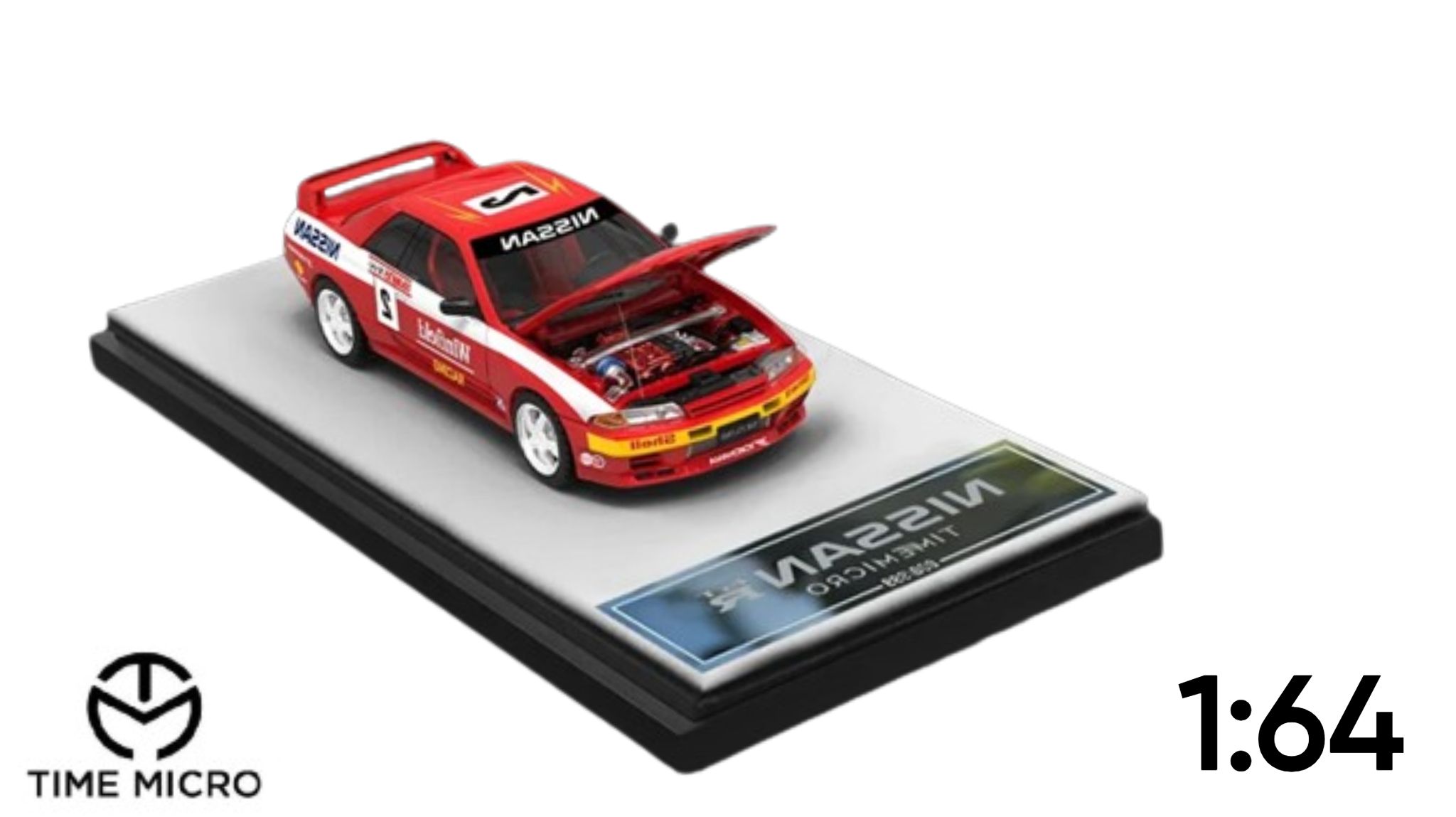 Mô hình xe Nissan GTR R32 BATHURST 1991-1992 #2 tỉ lệ 1:64 Time Micro TM644115