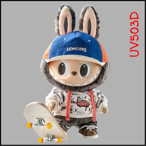 Decal uv labubu trang trí xe - điện thoại - laptop - máy tính - nón - ly - mica chống nước - chống trầy - chống uv kích thước 5 x 5cm Autono1 UV503
