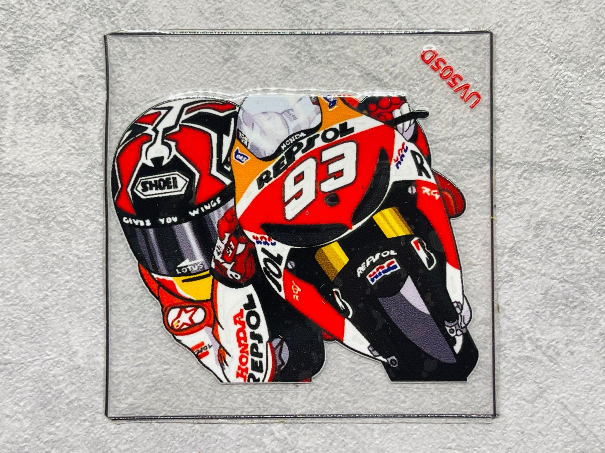 Decal UV trang trí xe mô tô - điện thoại - laptop - máy tính - nón - ly - mica chống nước - chống trầy - chống uv kích thước 5 x 5cm Autono1 UV505