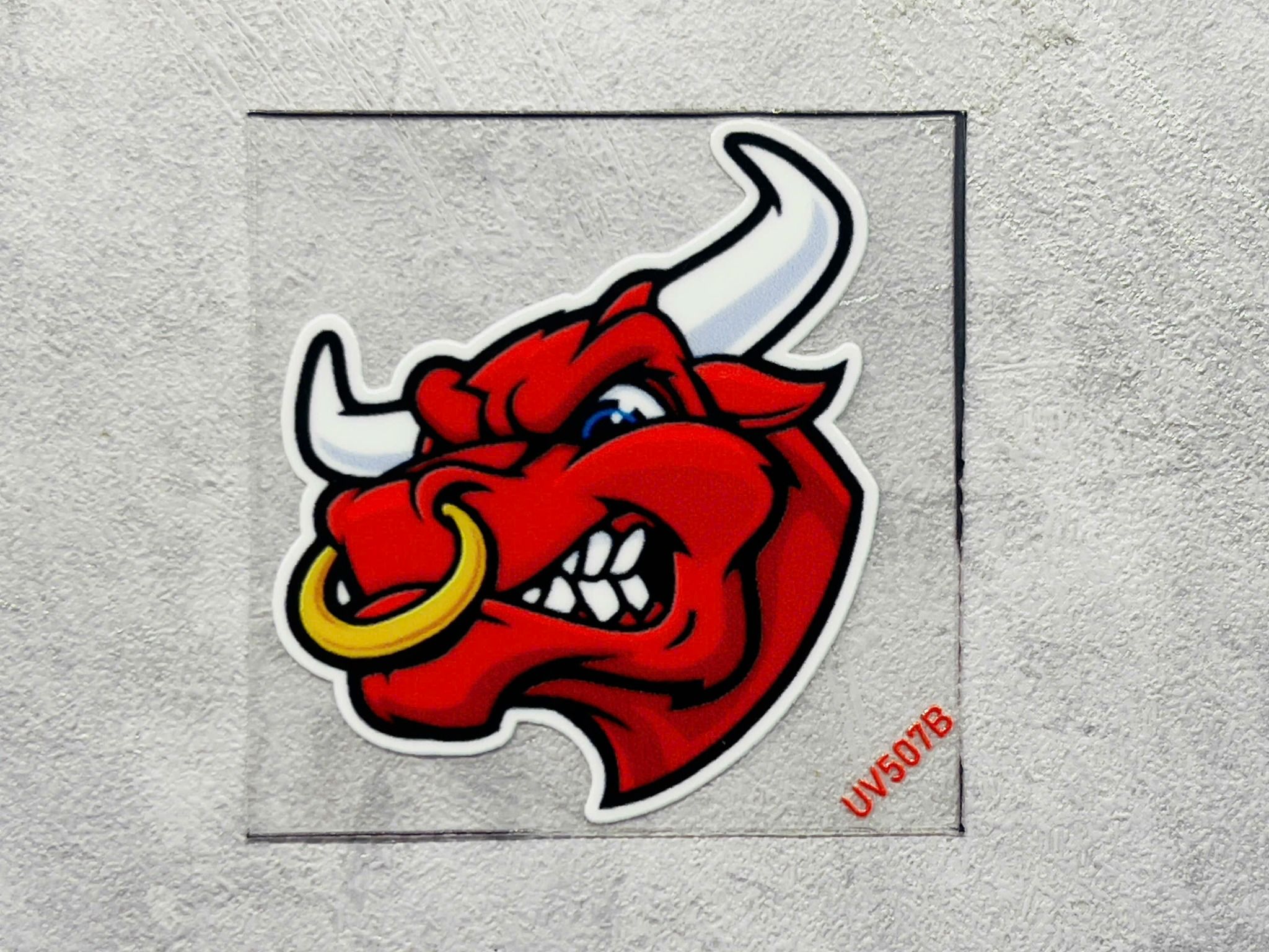 Decal UV trang trí mô hình - điện thoại - laptop - máy tính - nón - ly - mica chống nước - chống trầy - chống uv Redbull kích thước 5 x 5cm Autono1 UV507