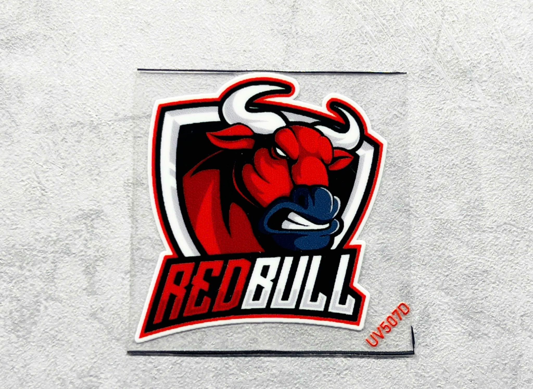 Decal UV trang trí mô hình - điện thoại - laptop - máy tính - nón - ly - mica chống nước - chống trầy - chống uv Redbull kích thước 5 x 5cm Autono1 UV507