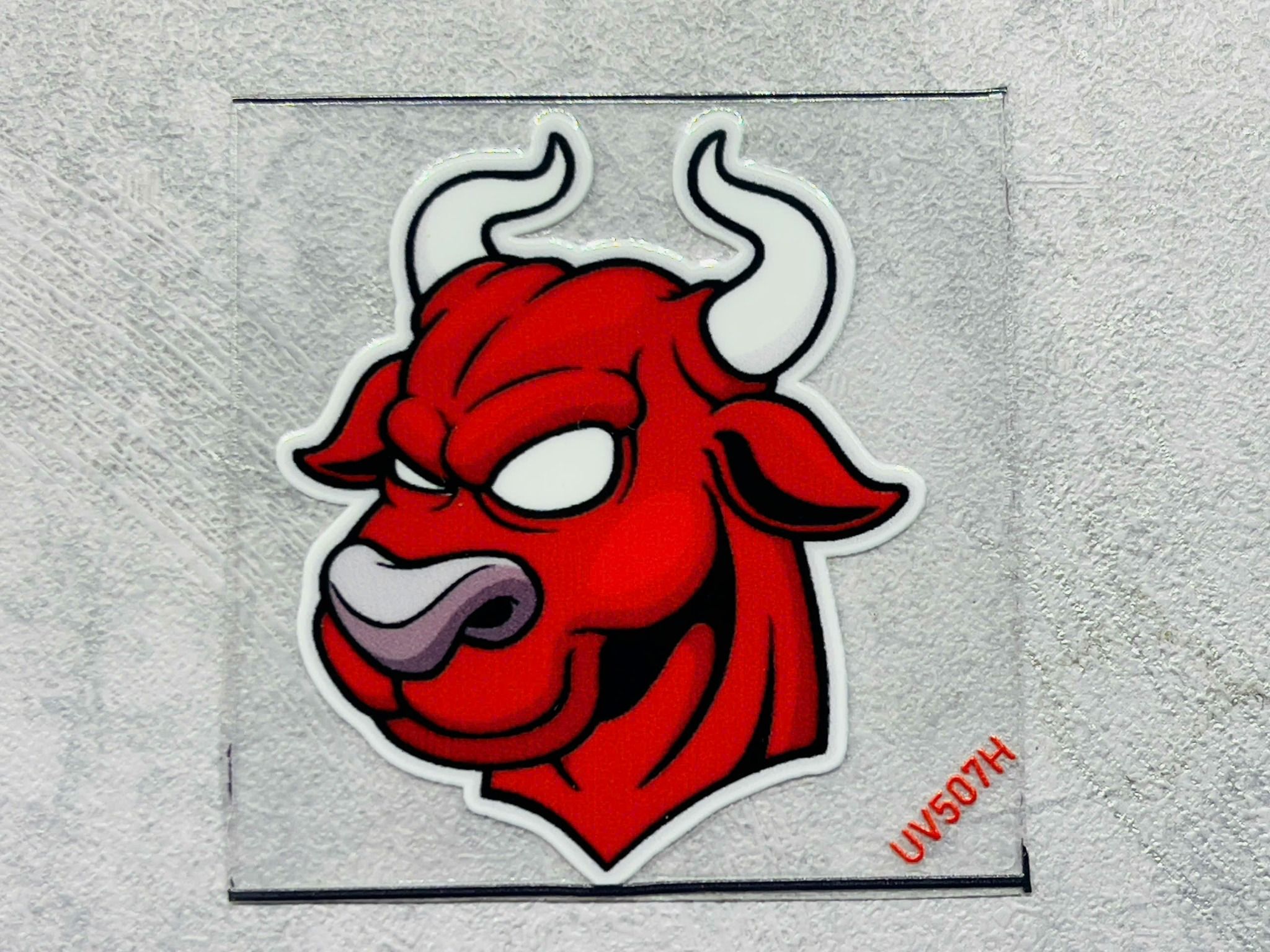 Decal UV trang trí mô hình - điện thoại - laptop - máy tính - nón - ly - mica chống nước - chống trầy - chống uv Redbull kích thước 5 x 5cm Autono1 UV507