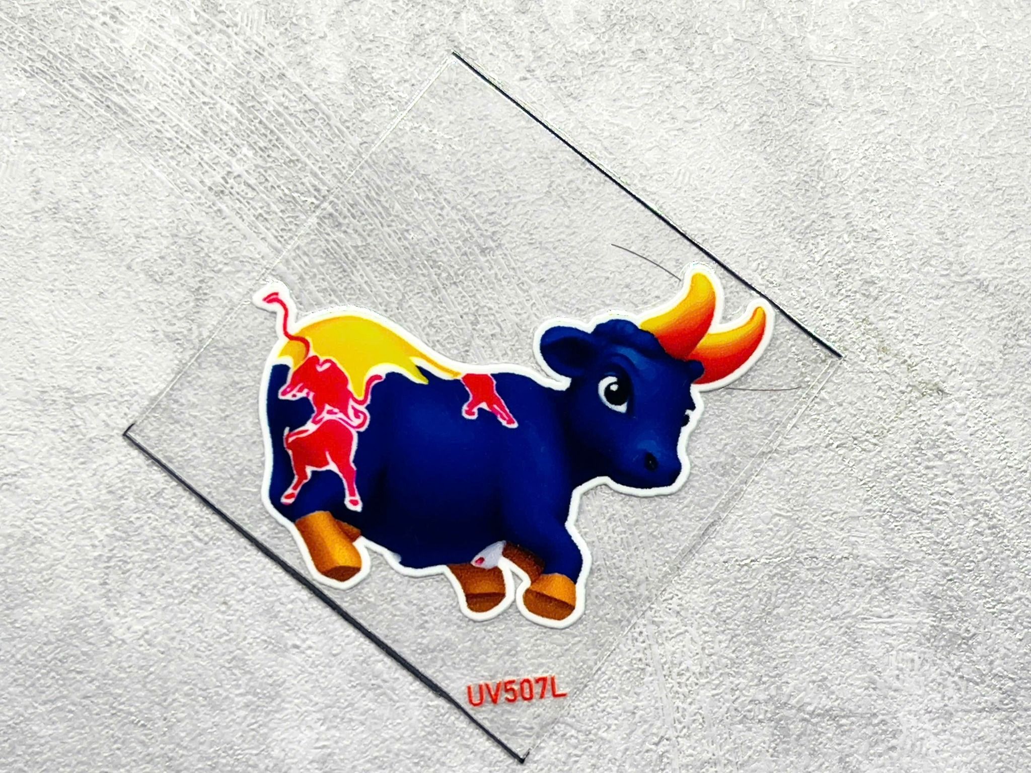 Decal UV trang trí mô hình - điện thoại - laptop - máy tính - nón - ly - mica chống nước - chống trầy - chống uv Redbull kích thước 5 x 5cm Autono1 UV507