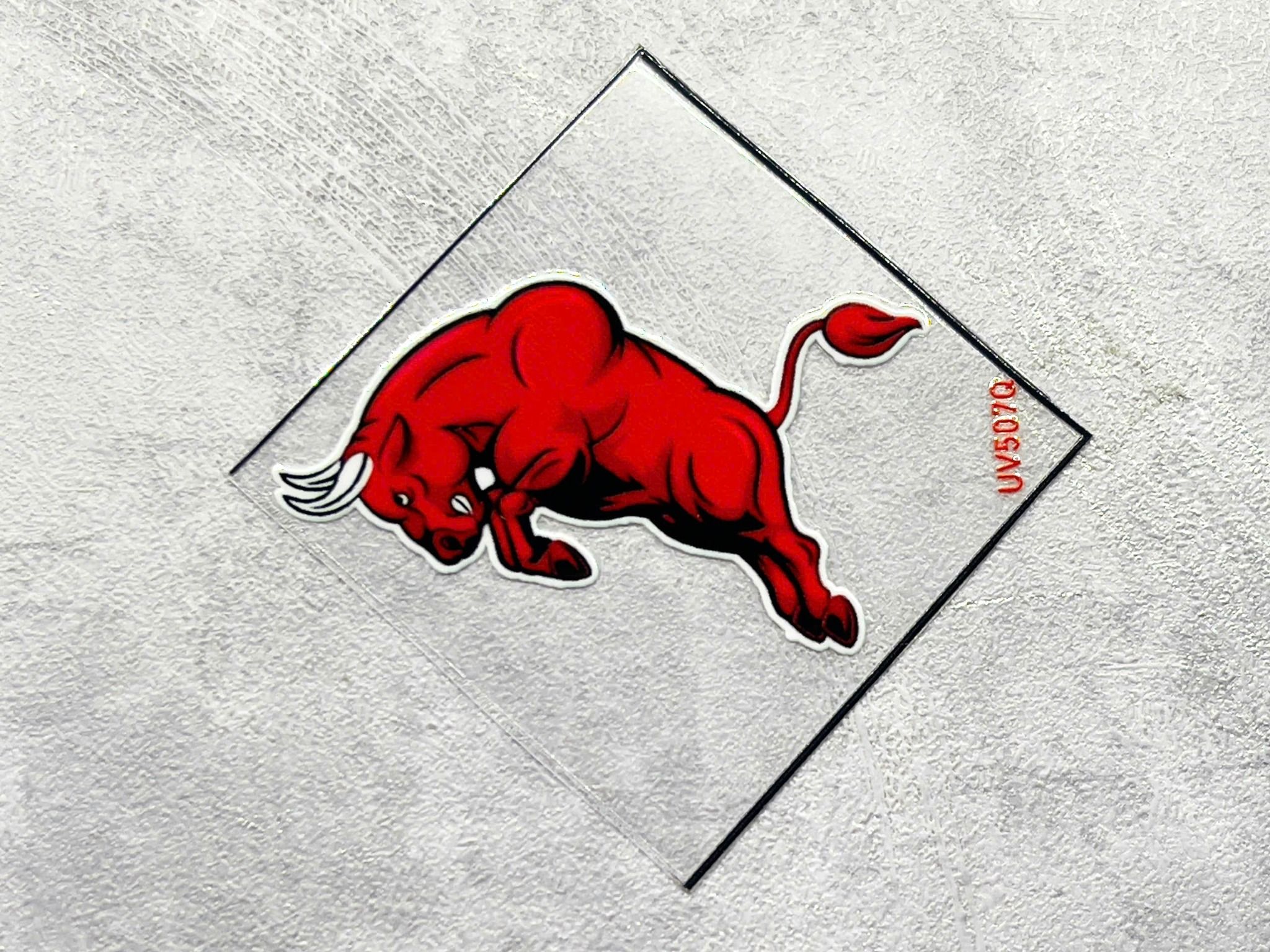 Decal UV trang trí mô hình - điện thoại - laptop - máy tính - nón - ly - mica chống nước - chống trầy - chống uv Redbull kích thước 5 x 5cm Autono1 UV507