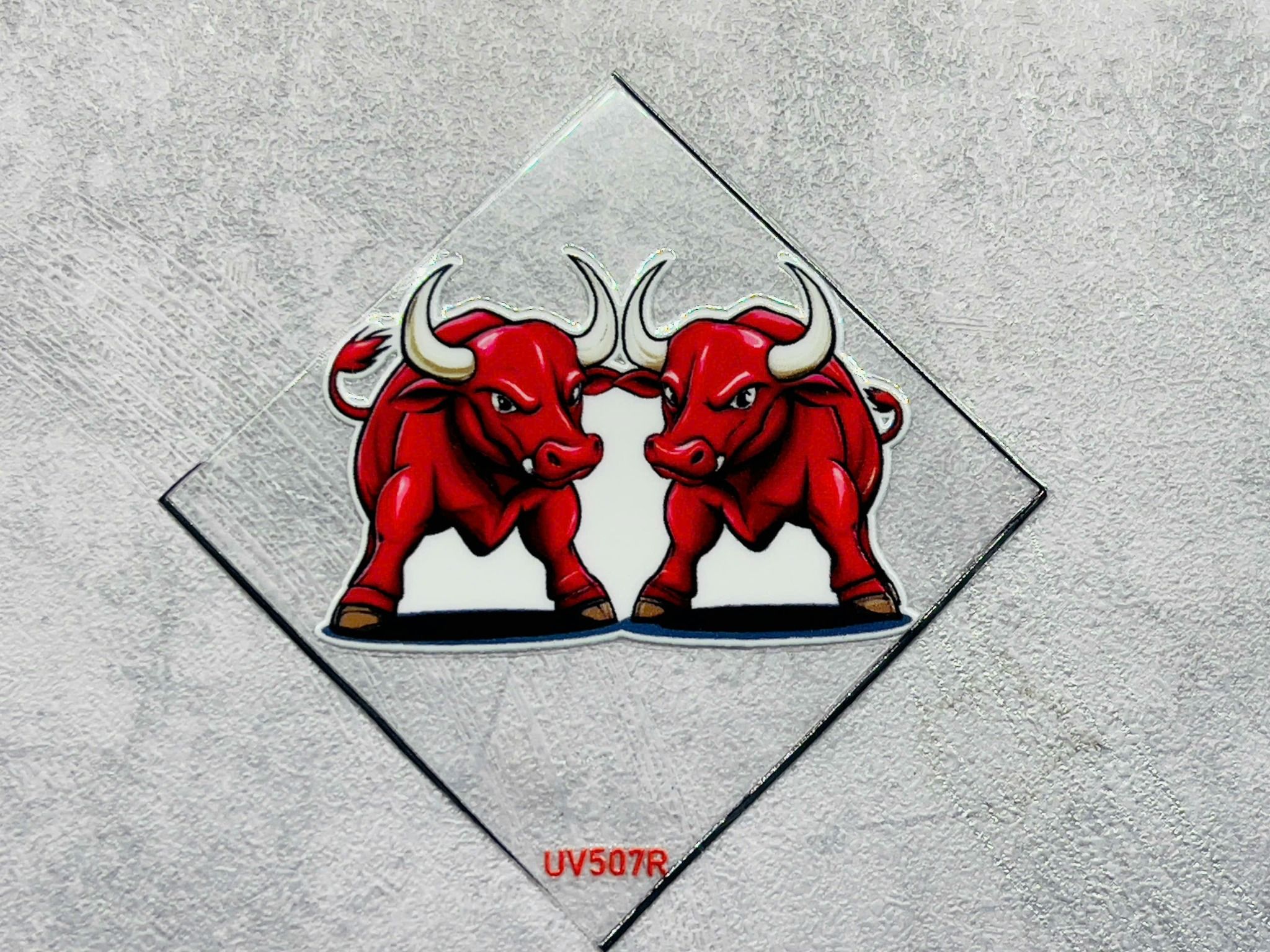 Decal UV trang trí mô hình - điện thoại - laptop - máy tính - nón - ly - mica chống nước - chống trầy - chống uv Redbull kích thước 5 x 5cm Autono1 UV507