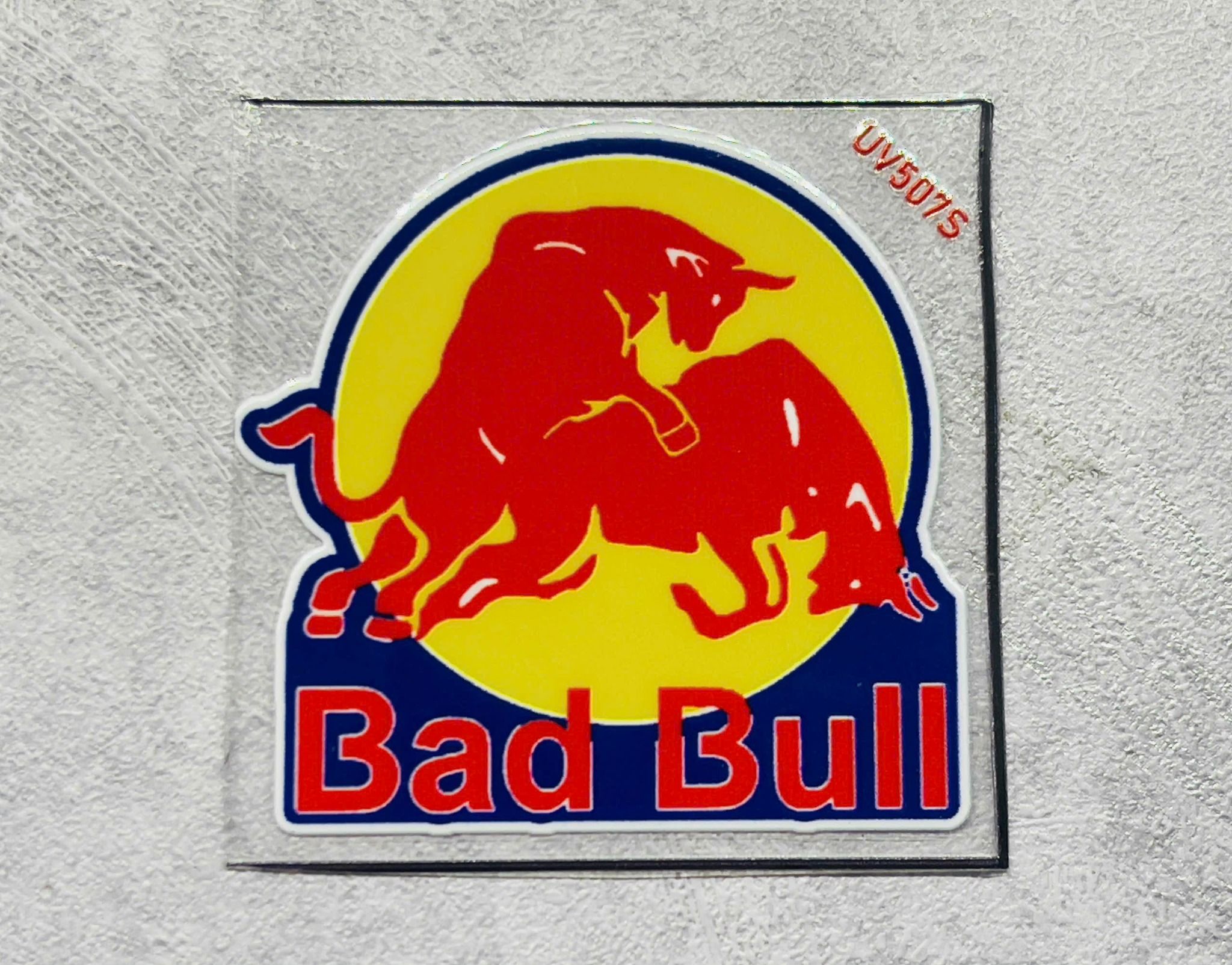 Decal UV trang trí mô hình - điện thoại - laptop - máy tính - nón - ly - mica chống nước - chống trầy - chống uv Redbull kích thước 5 x 5cm Autono1 UV507
