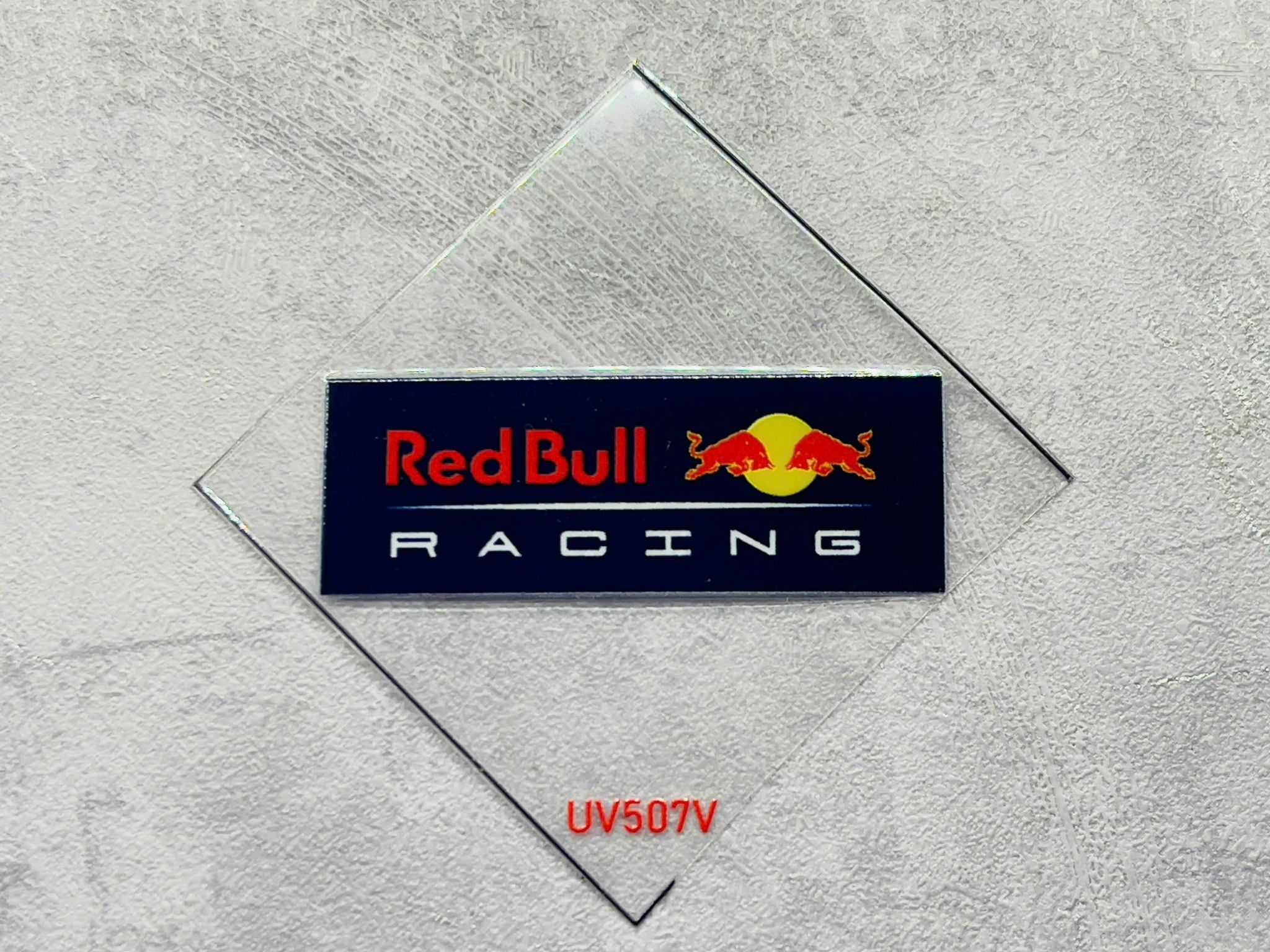 Decal UV trang trí mô hình - điện thoại - laptop - máy tính - nón - ly - mica chống nước - chống trầy - chống uv Redbull kích thước 5 x 5cm Autono1 UV507