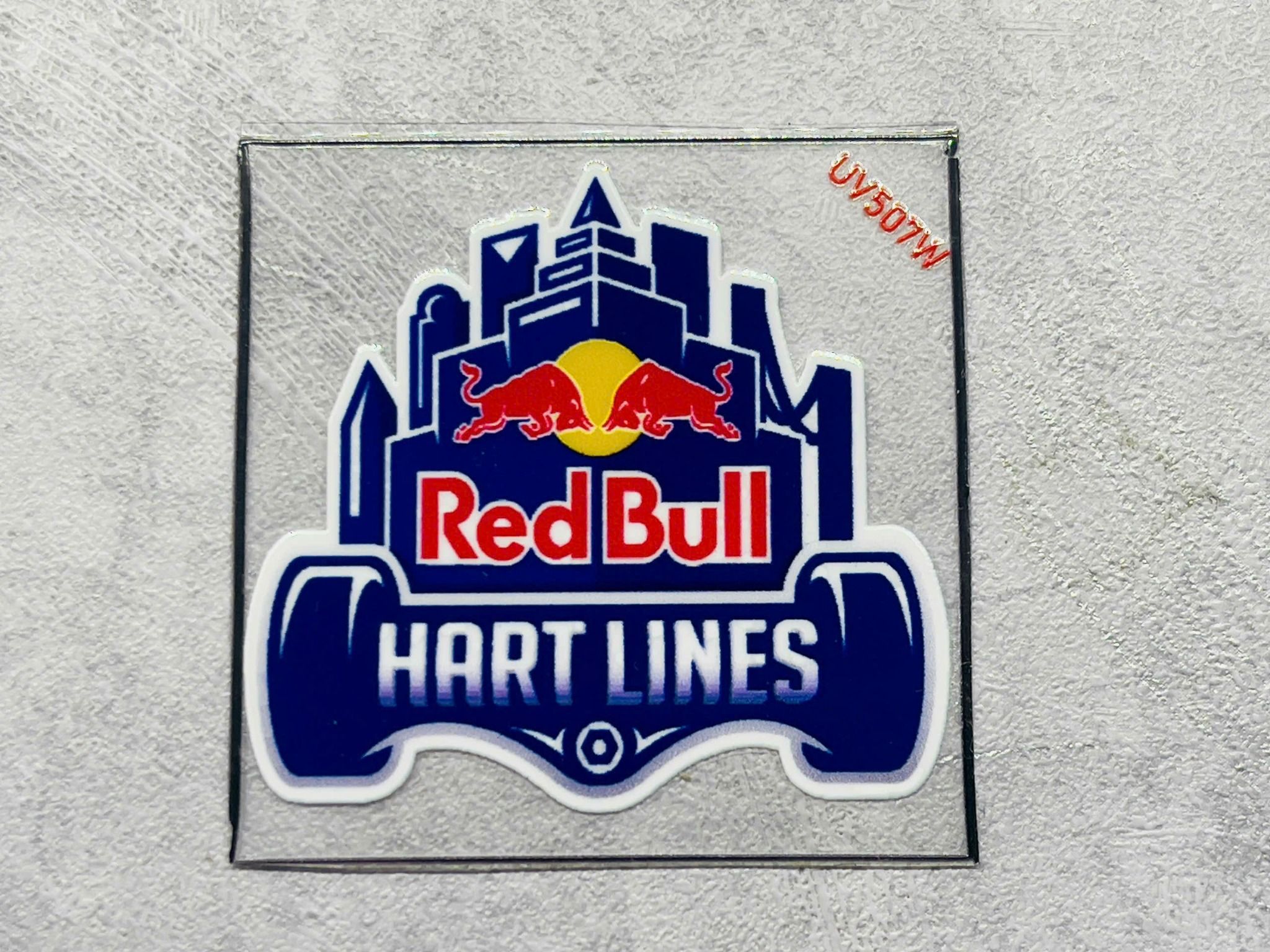 Decal UV trang trí mô hình - điện thoại - laptop - máy tính - nón - ly - mica chống nước - chống trầy - chống uv Redbull kích thước 5 x 5cm Autono1 UV507
