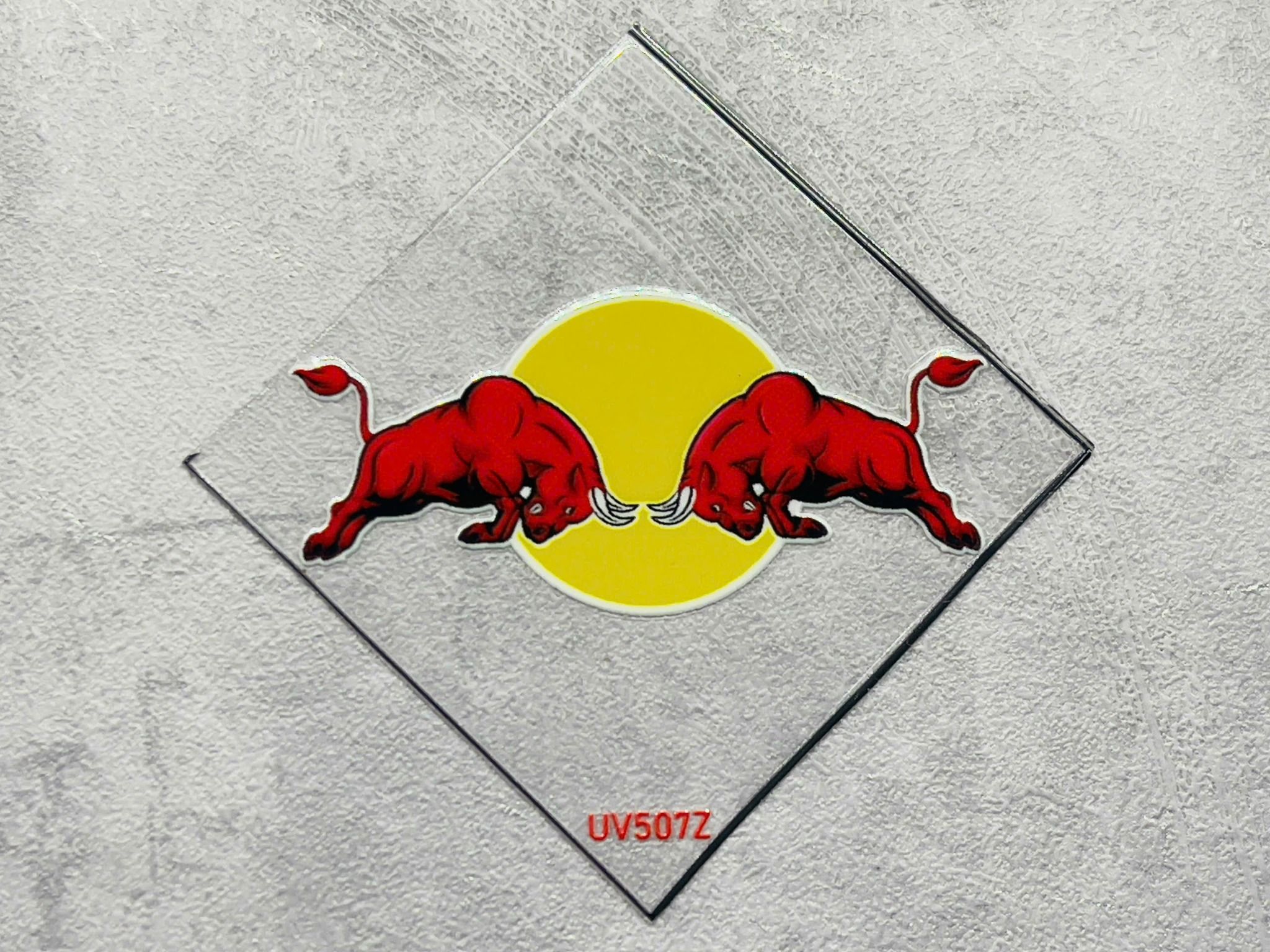 Decal UV trang trí mô hình - điện thoại - laptop - máy tính - nón - ly - mica chống nước - chống trầy - chống uv Redbull kích thước 5 x 5cm Autono1 UV507