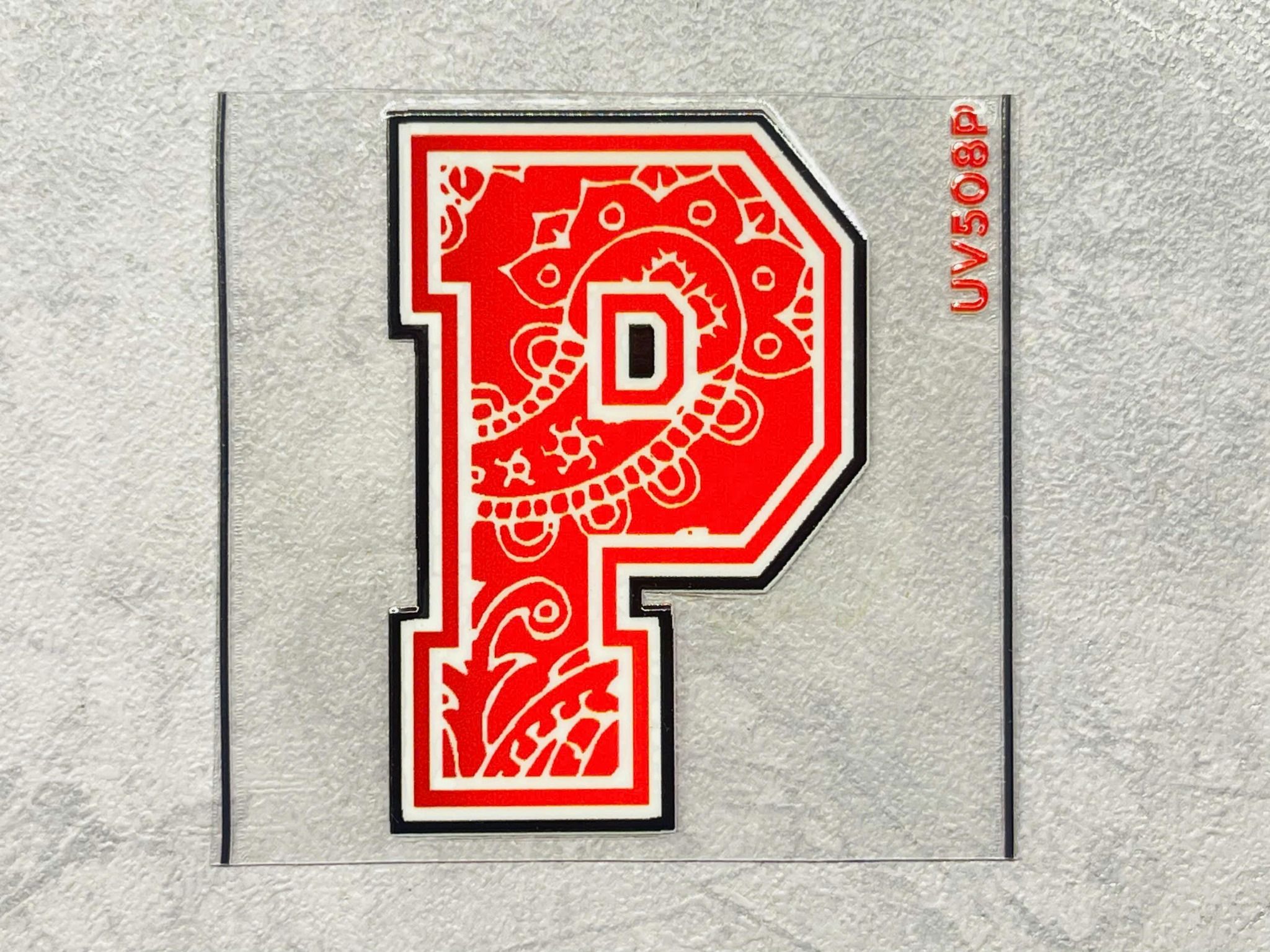 Decal UV chữ cái trang trí mô hình - điện thoại - laptop - máy tính - nón - ly - mica chống nước - chống trầy - chống uv kích thước 5 x 5cm Autono1 UV508