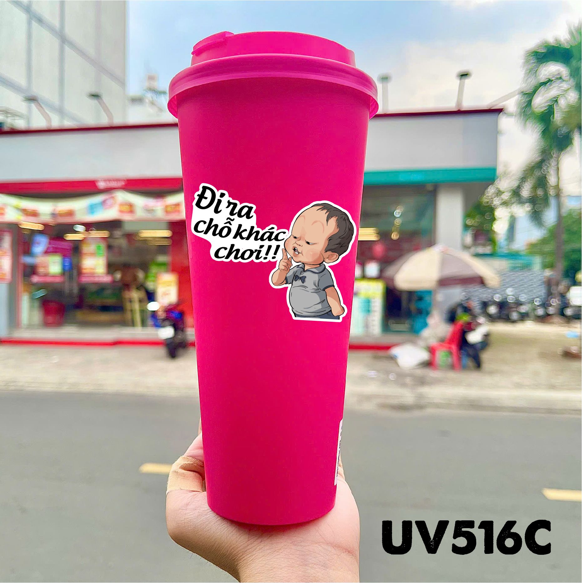 Decal UV Meme baby trang trí mô hình - điện thoại - laptop - máy tính - nón - ly - chống uv kích thước 10x5cm Autono1 UV516