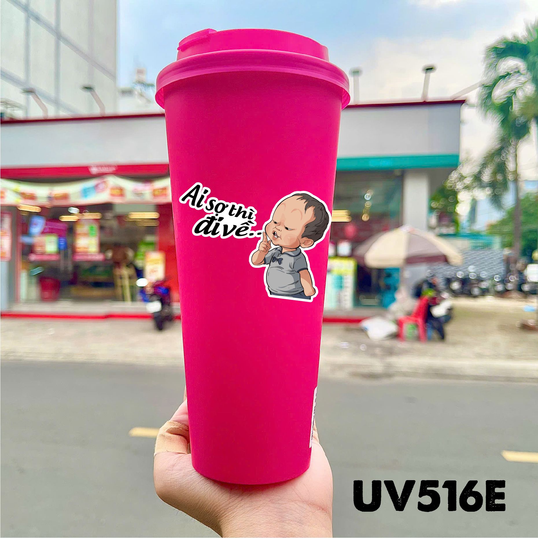 Decal UV Meme baby trang trí mô hình - điện thoại - laptop - máy tính - nón - ly - chống uv kích thước 10x5cm Autono1 UV516