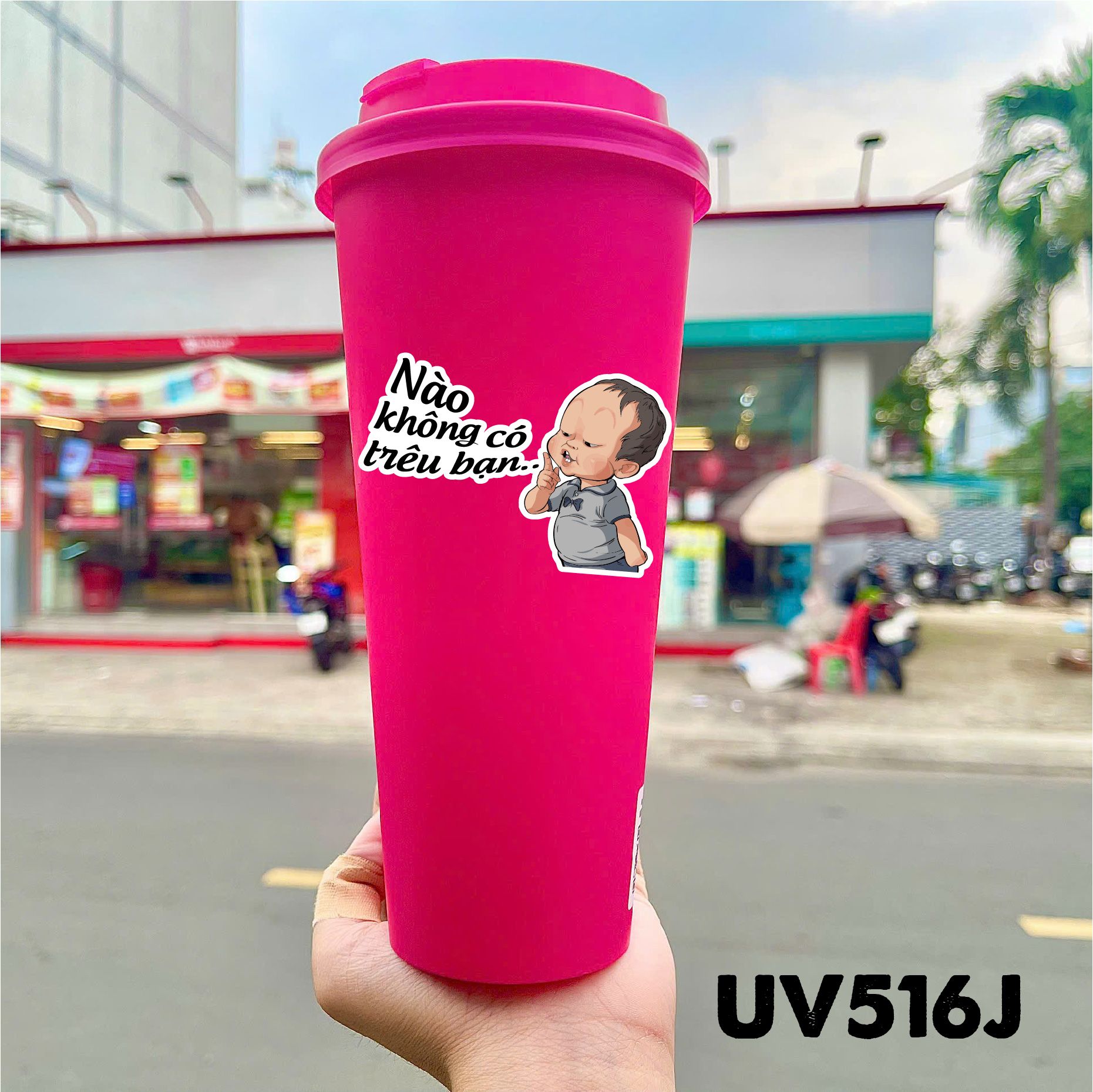 Decal UV Meme baby trang trí mô hình - điện thoại - laptop - máy tính - nón - ly - chống uv kích thước 10x5cm Autono1 UV516